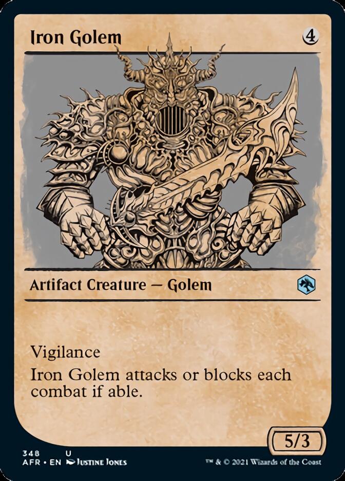 Iron Golem (Showcase) [Dungeons & Dragons: Adventures in the Forgotten Realms] | Card Merchant Takapuna