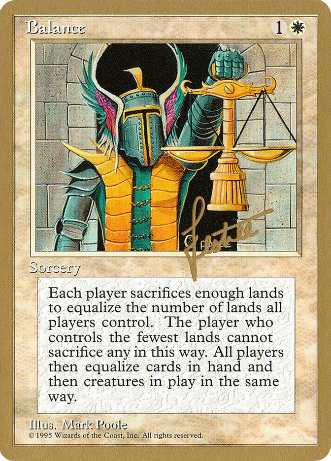 Balance (Bertrand Lestree) [Pro Tour Collector Set] | Card Merchant Takapuna