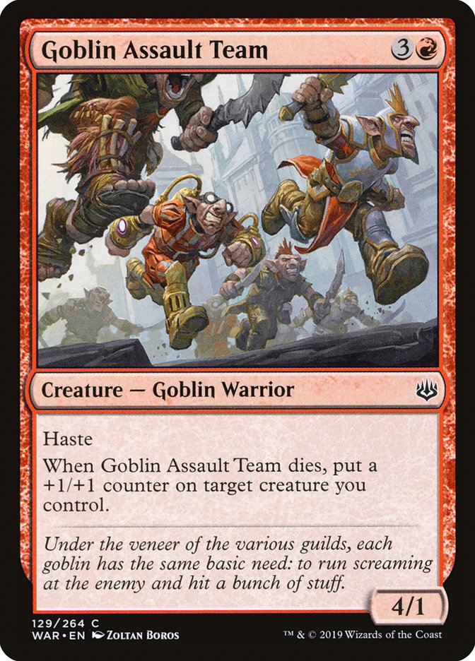 Goblin Assault Team [War of the Spark] | Card Merchant Takapuna