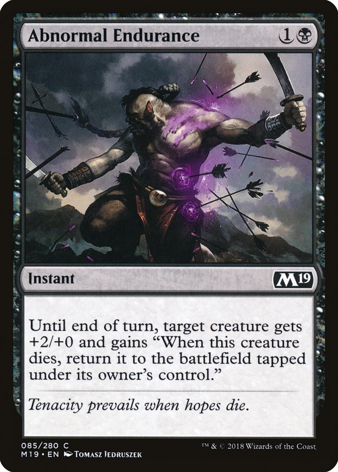 Abnormal Endurance [Core Set 2019] | Card Merchant Takapuna