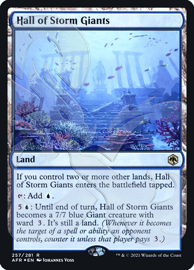 Hall of Storm Giants (Ampersand Promo) [Dungeons & Dragons: Adventures in the Forgotten Realms Promos] | Card Merchant Takapuna