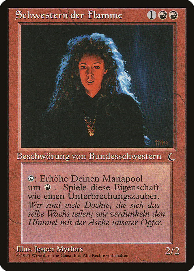 Sisters of the Flame (German) - "Schwestern der Flamme" [Renaissance] | Card Merchant Takapuna