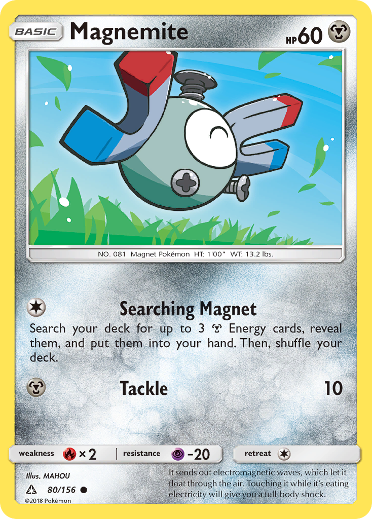Magnemite (80/156) [Sun & Moon: Ultra Prism] | Card Merchant Takapuna