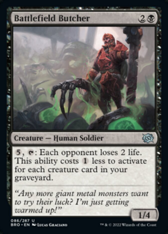 Battlefield Butcher [The Brothers' War] | Card Merchant Takapuna