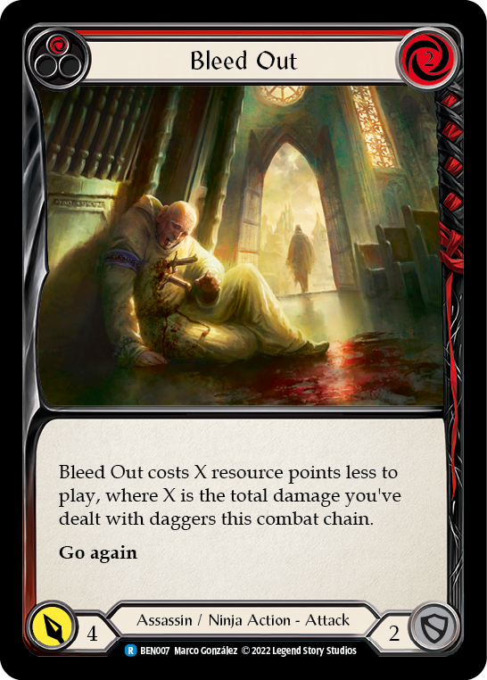 Bleed Out (Red) [BEN007] (Outsiders Benji Blitz Deck) | Card Merchant Takapuna