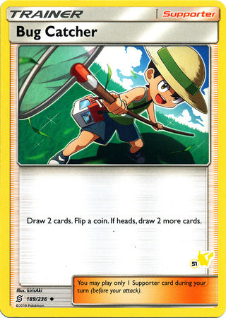 Bug Catcher (189/236) (Pikachu Stamp #51) [Battle Academy 2020] | Card Merchant Takapuna