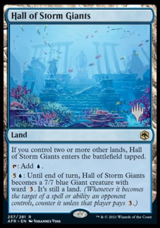 Hall of Storm Giants (Promo Pack) [Dungeons & Dragons: Adventures in the Forgotten Realms Promos] | Card Merchant Takapuna