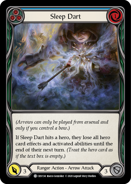Sleep Dart (Blue) [CRU134] (Crucible of War)  1st Edition Normal | Card Merchant Takapuna