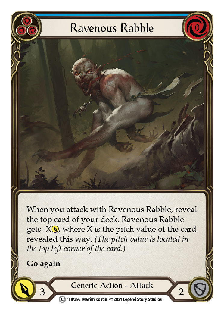 Ravenous Rabble (Blue) [1HP395] (History Pack 1) | Card Merchant Takapuna