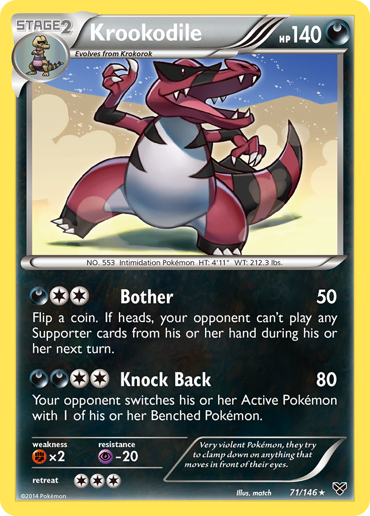 Krookodile (71/146) [XY: Base Set] | Card Merchant Takapuna