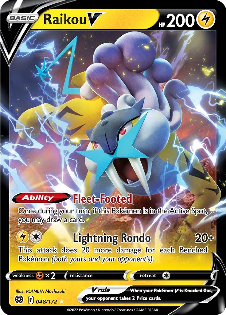 Raikou V (048/172) [Sword & Shield: Brilliant Stars] | Card Merchant Takapuna