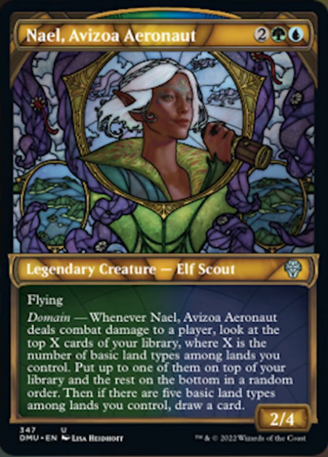 Nael, Avizoa Aeronaut (Showcase Textured) [Dominaria United] | Card Merchant Takapuna