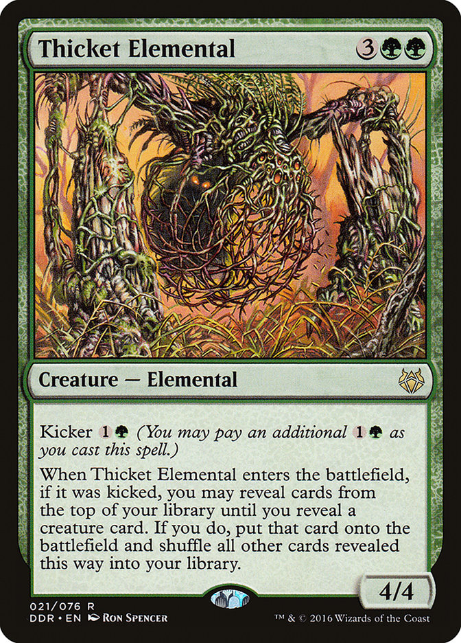 Thicket Elemental [Duel Decks: Nissa vs. Ob Nixilis] | Card Merchant Takapuna