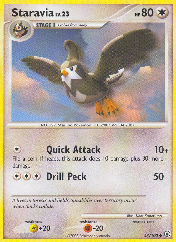 Staravia (47/100) [Diamond & Pearl: Majestic Dawn] | Card Merchant Takapuna