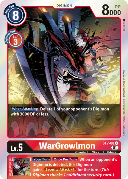 WarGrowlmon [ST7-08] [Starter Deck: Gallantmon] | Card Merchant Takapuna