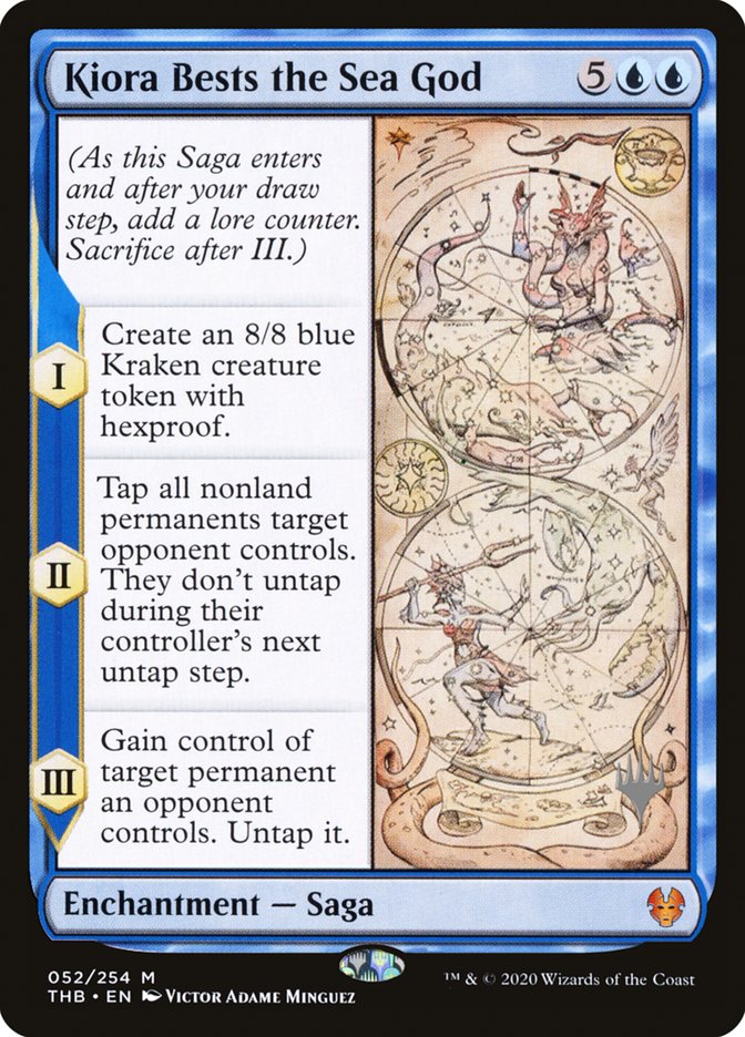 Kiora Bests the Sea God (Promo Pack) [Theros Beyond Death Promos] | Card Merchant Takapuna