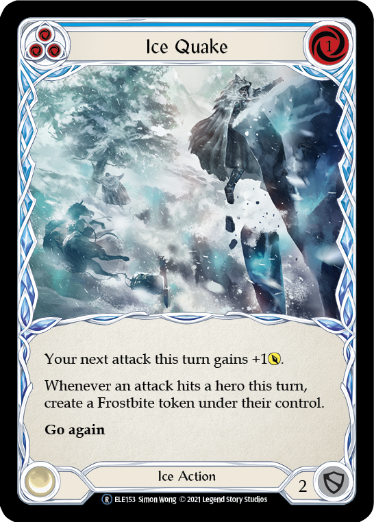 Ice Quake (Blue) [U-ELE153] (Tales of Aria Unlimited)  Unlimited Normal | Card Merchant Takapuna