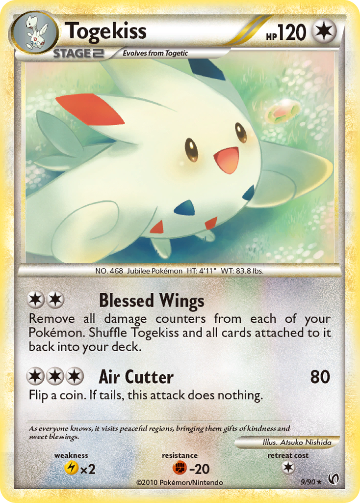 Togekiss (9/90) [HeartGold & SoulSilver: Undaunted] | Card Merchant Takapuna