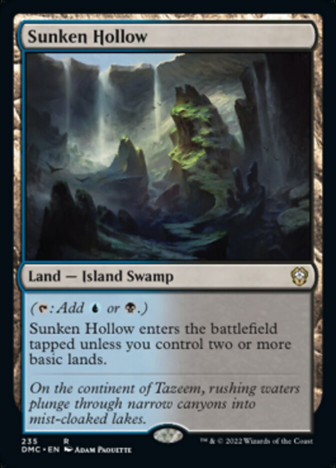 Sunken Hollow [Dominaria United Commander] | Card Merchant Takapuna