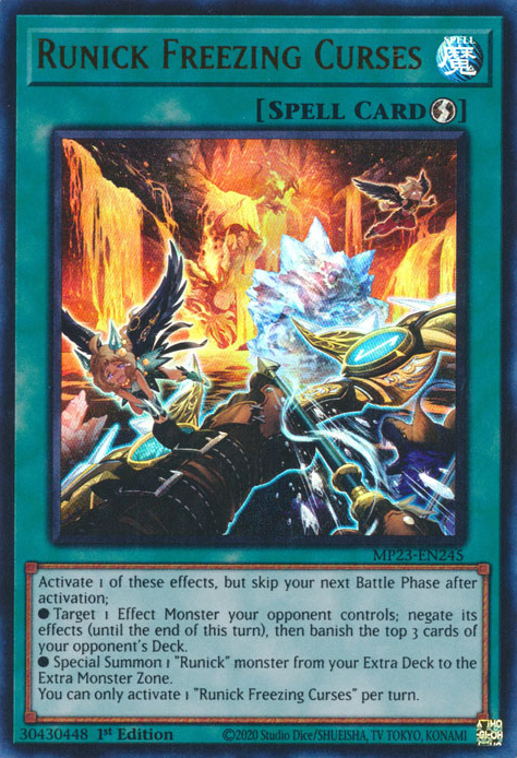 Runick Freezing Curses [MP23-EN245] Ultra Rare | Card Merchant Takapuna