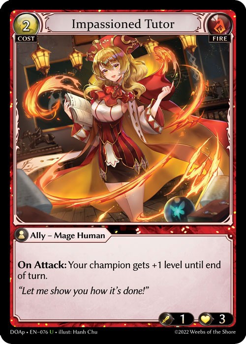 Impassioned Tutor (076) [Dawn of Ashes: Prelude] | Card Merchant Takapuna