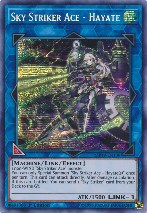 Sky Striker Ace - Hayate [MP19-EN109] Prismatic Secret Rare | Card Merchant Takapuna