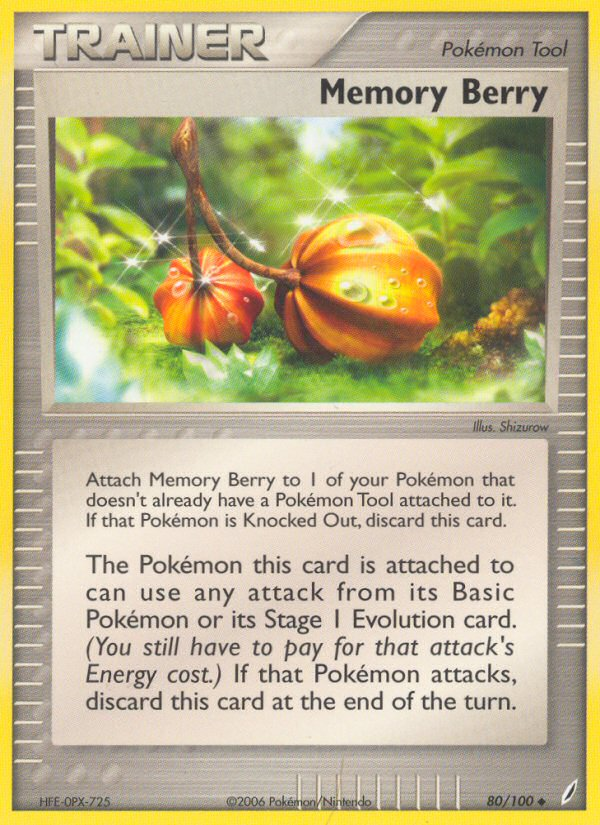 Memory Berry (80/100) [EX: Crystal Guardians] | Card Merchant Takapuna