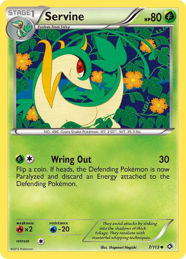 Servine (7/113) [Black & White: Legendary Treasures] | Card Merchant Takapuna