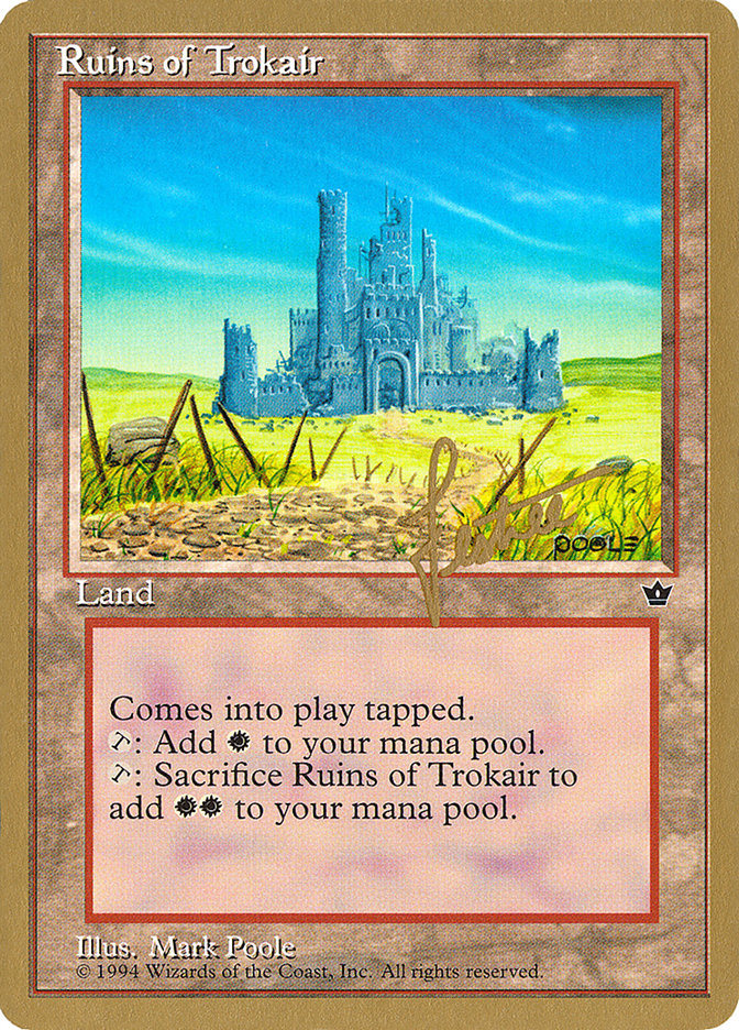 Ruins of Trokair (Bertrand Lestree) [Pro Tour Collector Set] | Card Merchant Takapuna