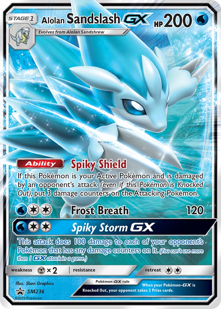 Alolan Sandslash GX (SM236) [Sun & Moon: Black Star Promos] | Card Merchant Takapuna
