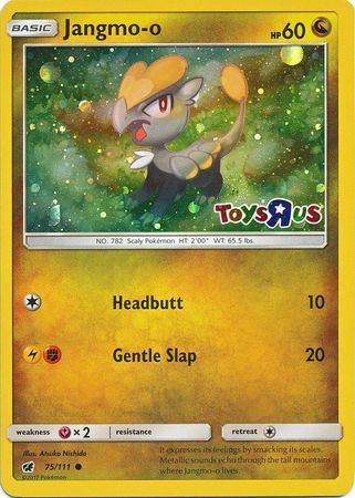 Jangmo o (75/111) (Toys R Us Promo) [Sun & Moon: Crimson Invasion] | Card Merchant Takapuna