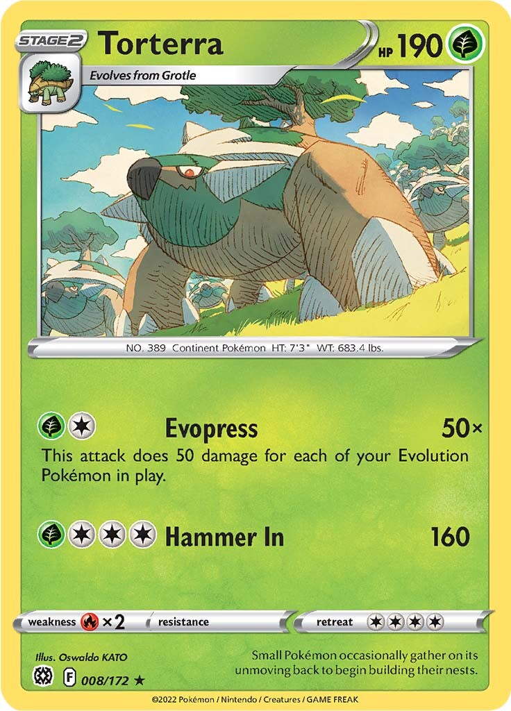 Torterra (008/172) [Sword & Shield: Brilliant Stars] | Card Merchant Takapuna