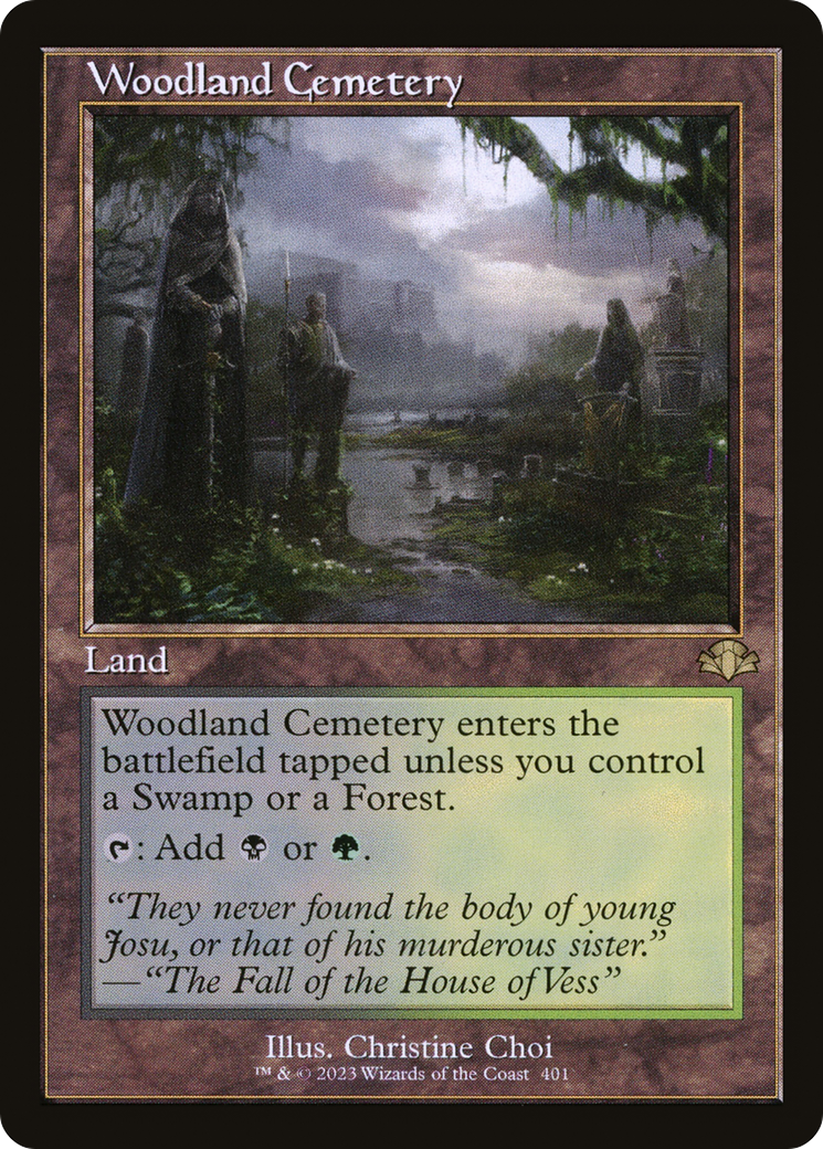 Woodland Cemetery (Retro) [Dominaria Remastered] | Card Merchant Takapuna