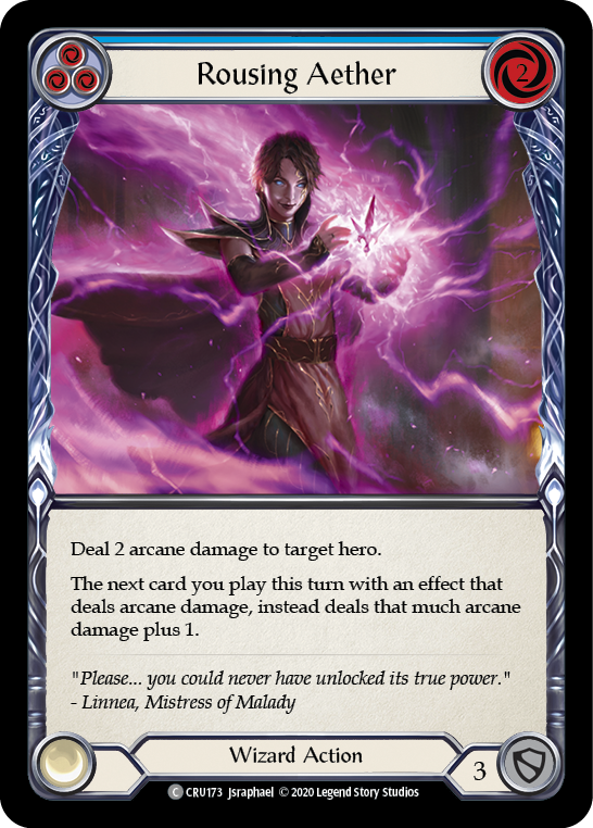 Rousing Aether (Blue) [CRU173] (Crucible of War)  1st Edition Normal | Card Merchant Takapuna