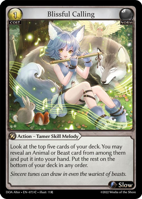 Blissful Calling (073) [Dawn of Ashes: Alter Edition] | Card Merchant Takapuna