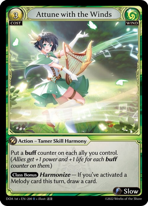 Attune with the Winds (200) [Dawn of Ashes: 1st Edition] | Card Merchant Takapuna