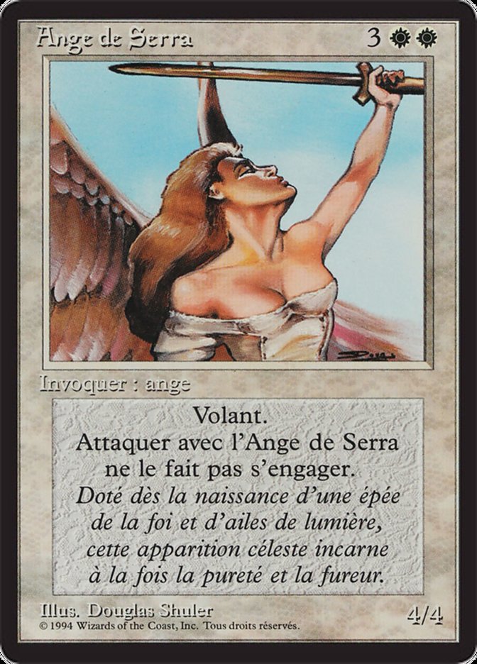 Serra Angel [Foreign Black Border] | Card Merchant Takapuna