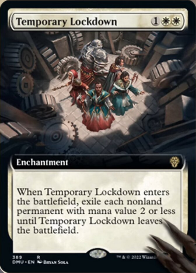 Temporary Lockdown (Extended Art) [Dominaria United] | Card Merchant Takapuna