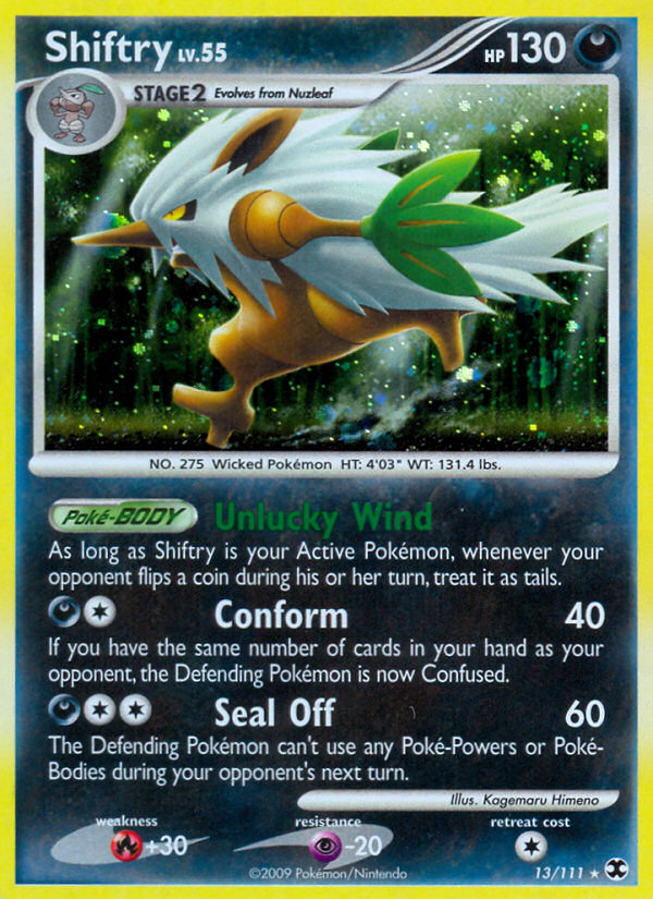 Shiftry (13/111) [Platinum: Rising Rivals] | Card Merchant Takapuna