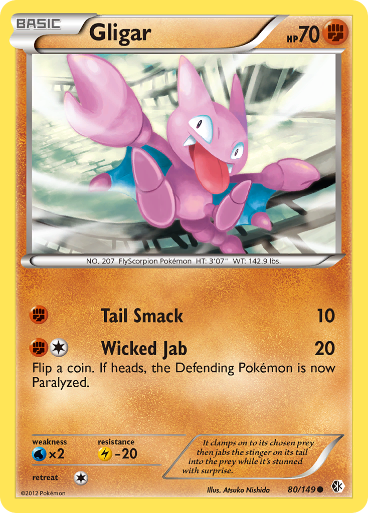 Gligar (80/149) [Black & White: Boundaries Crossed] | Card Merchant Takapuna