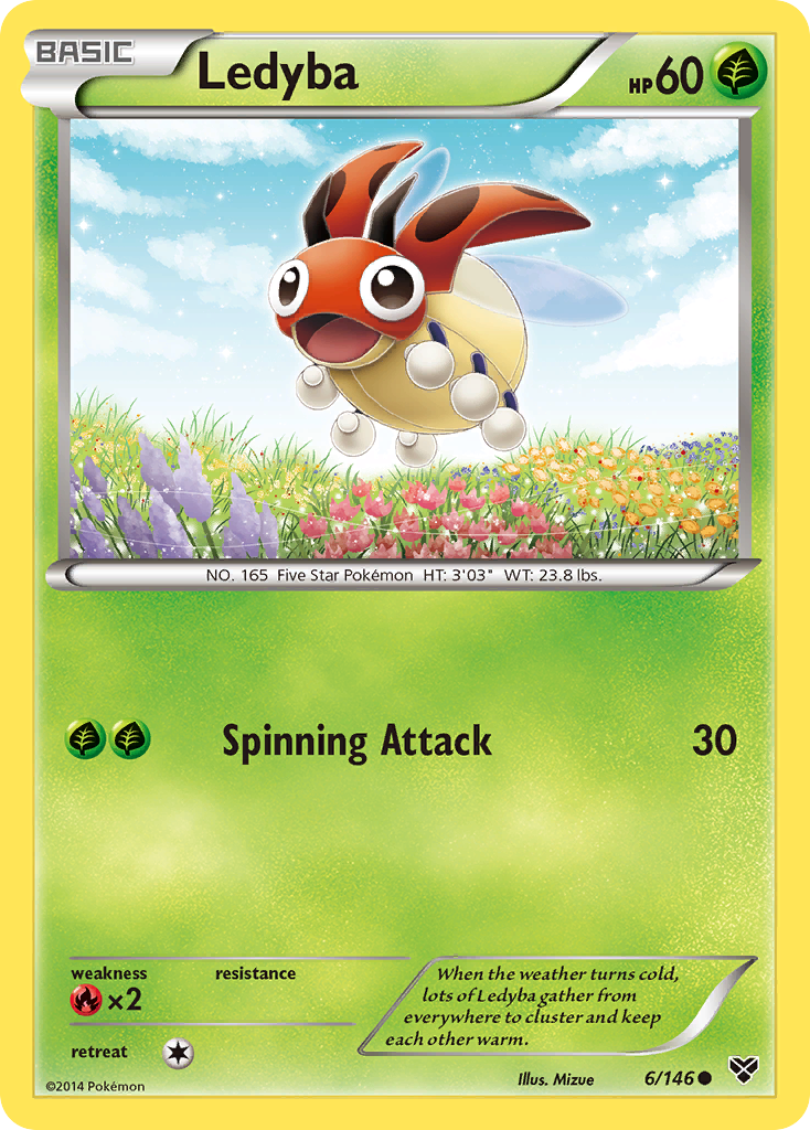 Ledyba (6/146) [XY: Base Set] | Card Merchant Takapuna
