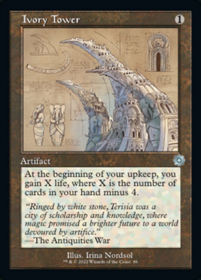 Ivory Tower (Retro Schematic) [The Brothers' War Retro Artifacts] | Card Merchant Takapuna