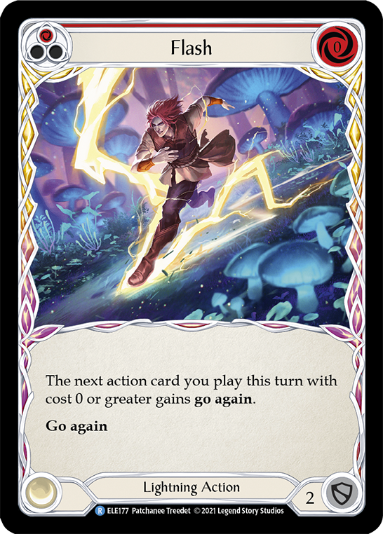 Flash (Red) [ELE177] (Tales of Aria)  1st Edition Rainbow Foil | Card Merchant Takapuna