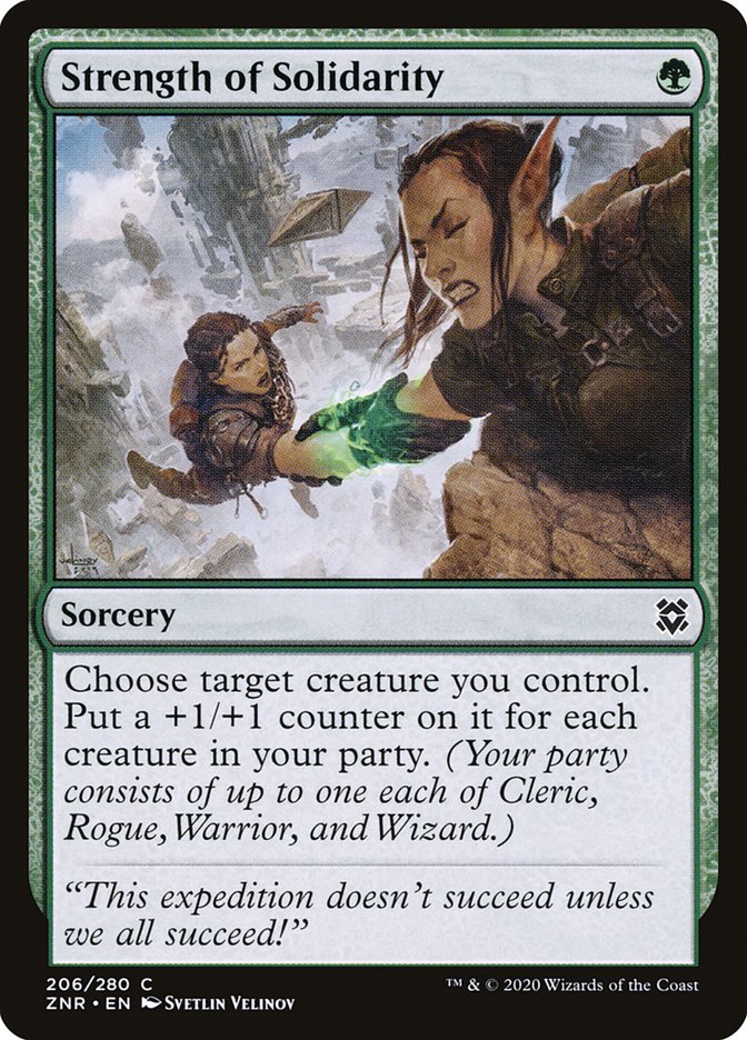 Strength of Solidarity [Zendikar Rising] | Card Merchant Takapuna