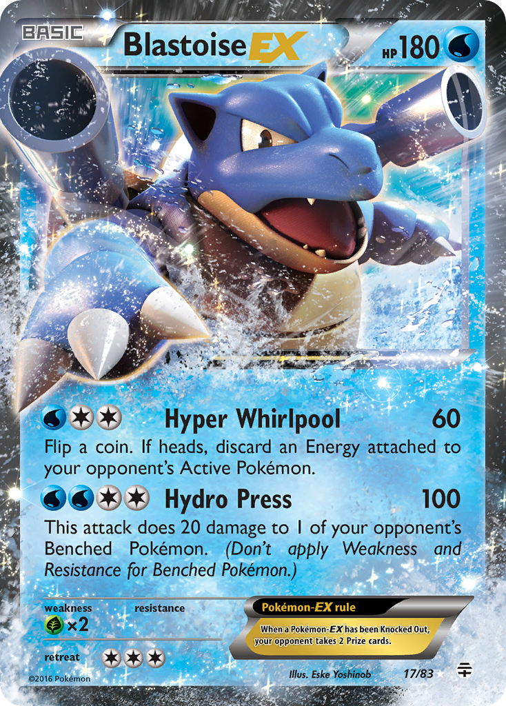 Blastoise EX (17/83) [XY: Generations] | Card Merchant Takapuna