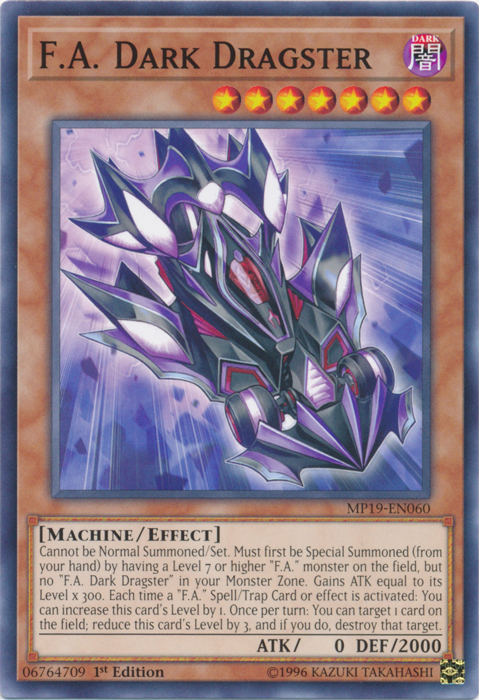 F.A. Dark Dragster [MP19-EN060] Common | Card Merchant Takapuna