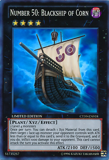 Number 50: Blackship of Corn [CT10-EN018] Super Rare | Card Merchant Takapuna