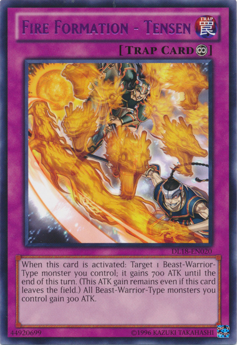 Fire Formation - Tensen (Purple) [DL18-EN020] Rare | Card Merchant Takapuna