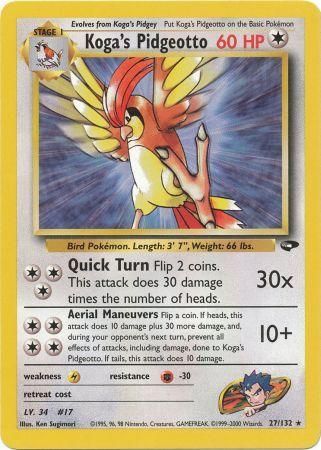 Koga's Pidgeotto (27/132) [Gym Challenge Unlimited] | Card Merchant Takapuna