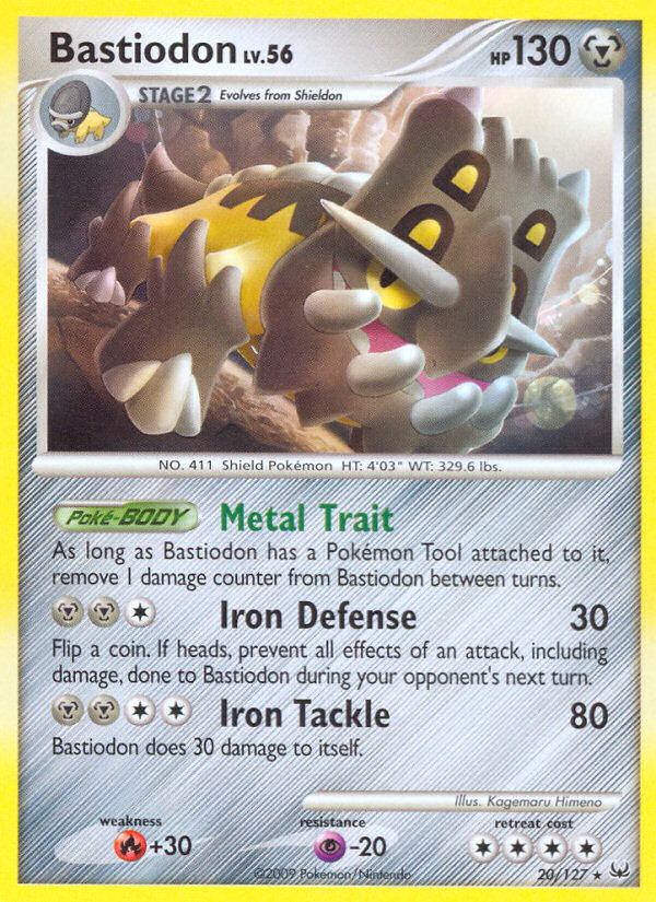 Bastiodon (20/127) [Platinum: Base Set] | Card Merchant Takapuna